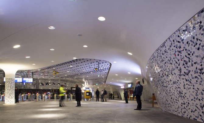 Railway Station in Delft, Netherlands